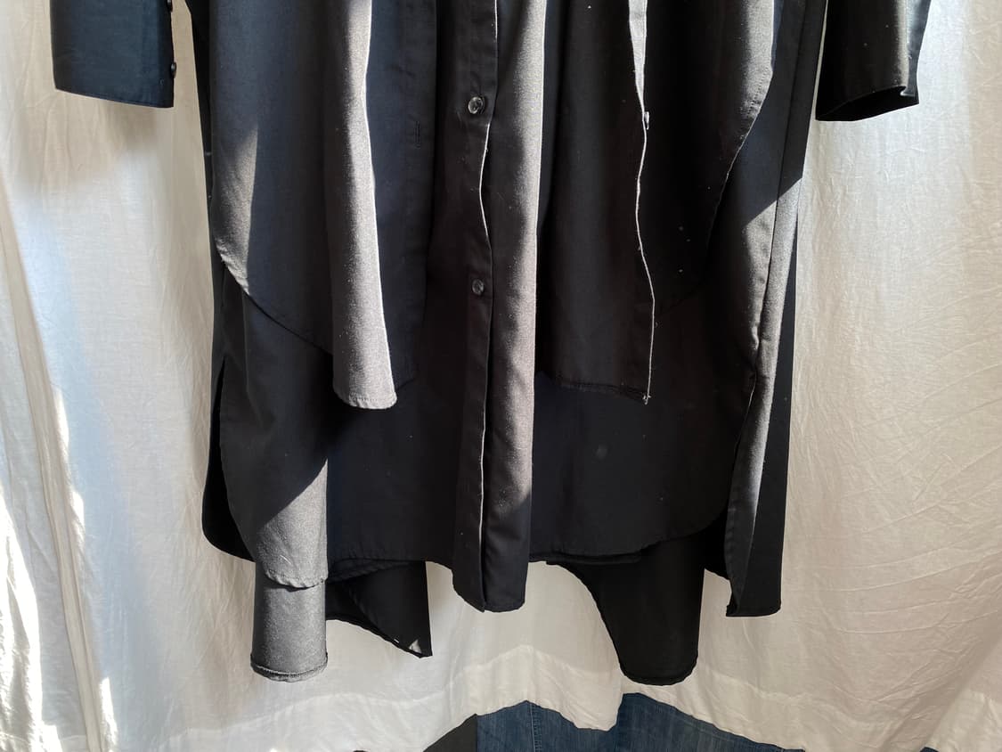 블랙 더블셔츠원피스(F) 상품이미지7