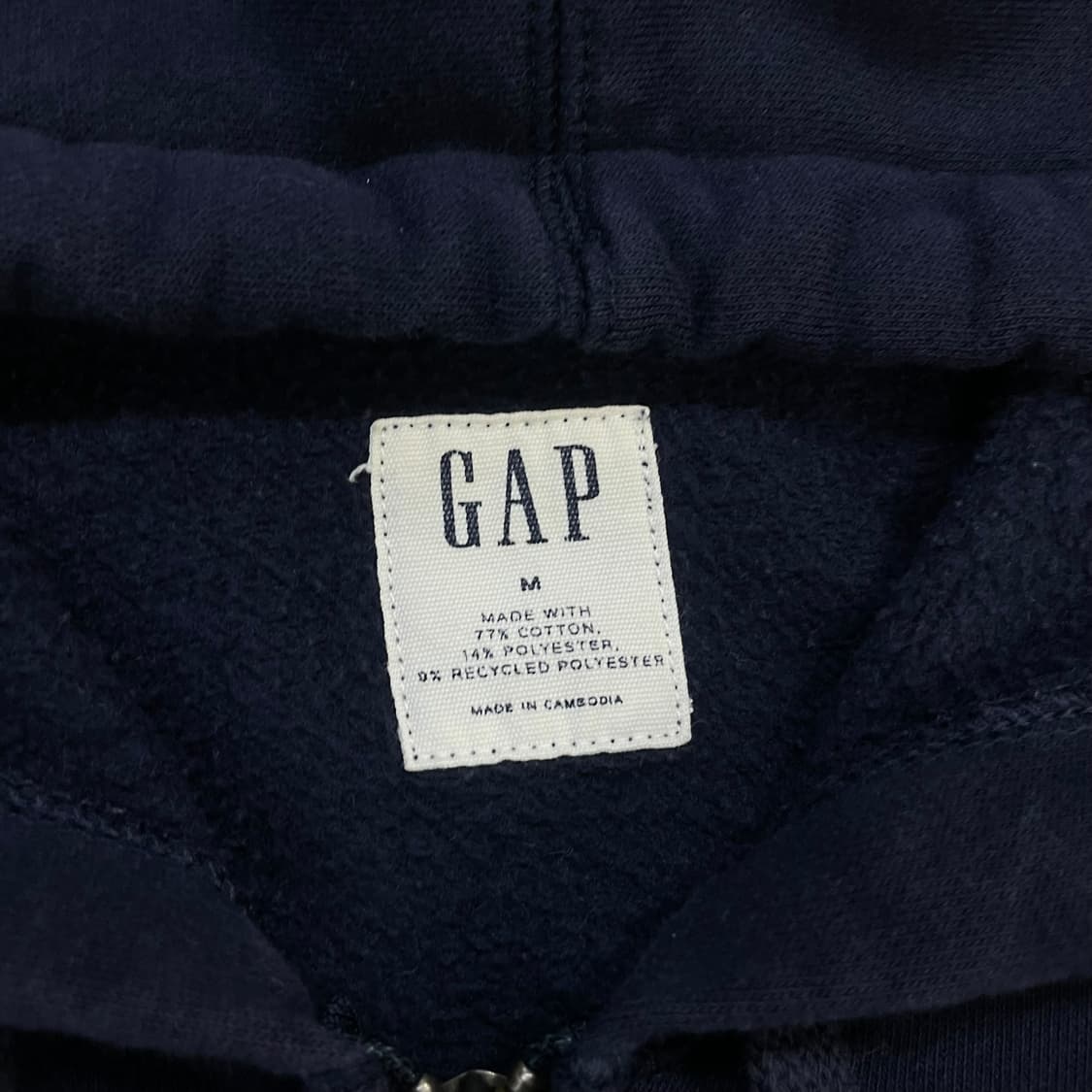 갭 GAP 스펠 로고 후드집업 네이비 상품이미지4