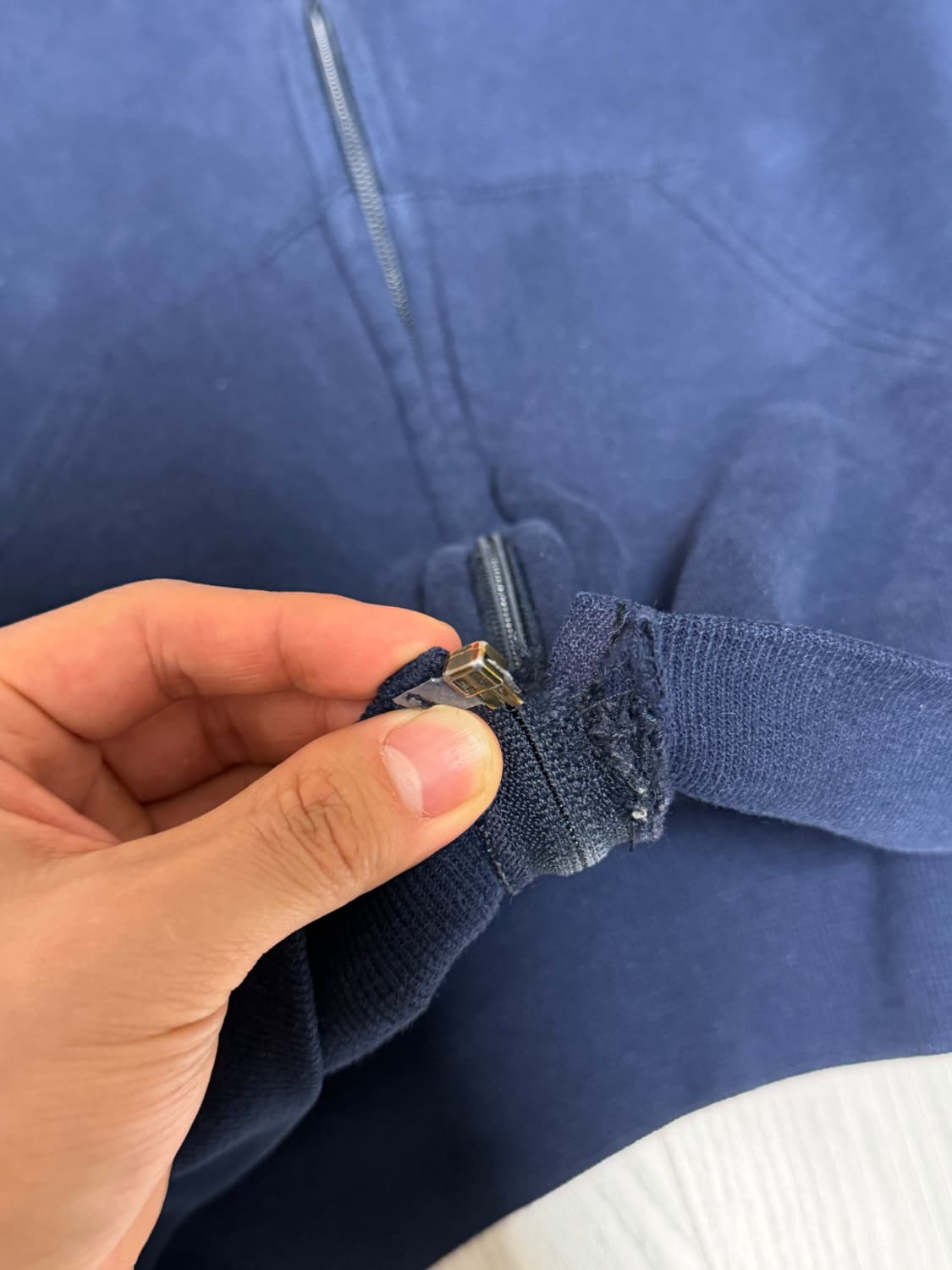 90s USA빈티지 러셀 후드집업 네이비 xl 상품이미지7