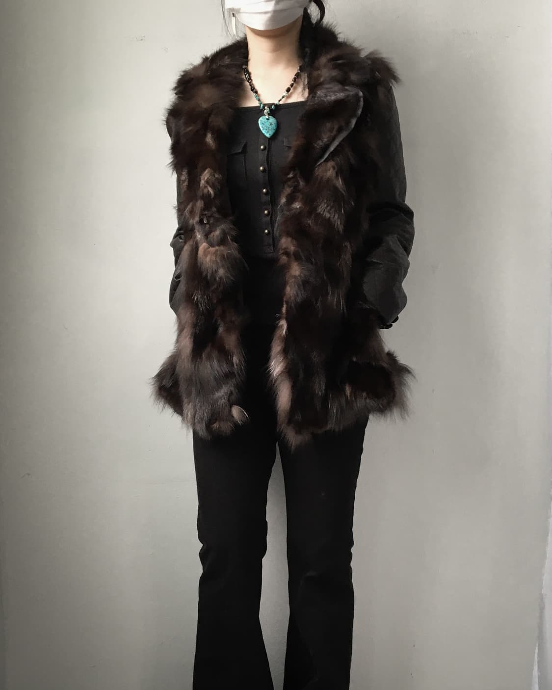 Fur layered leather jacket 상품이미지8