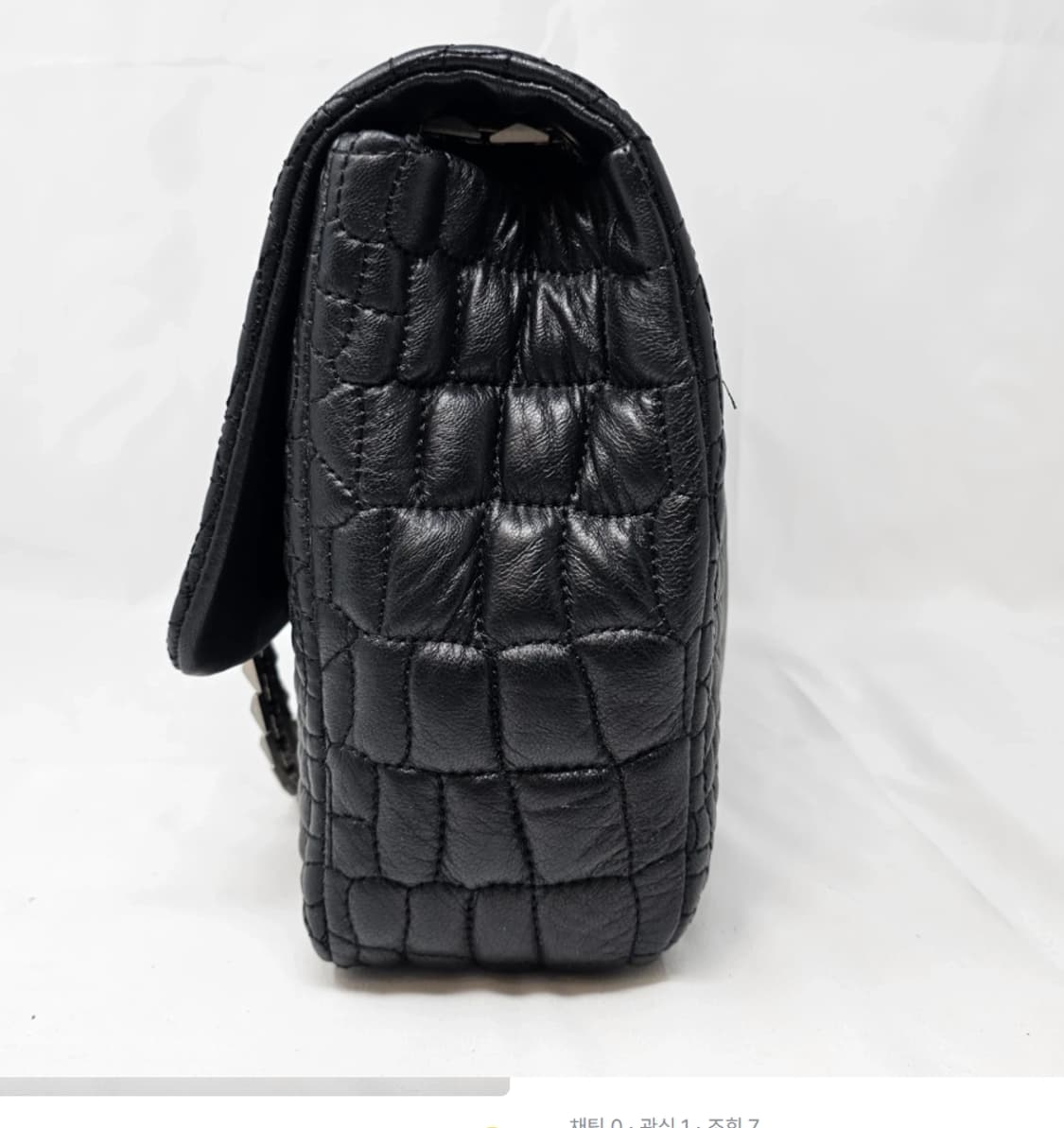 랑방 블랙 퀼팅 가죽 숄더백 상품이미지2
