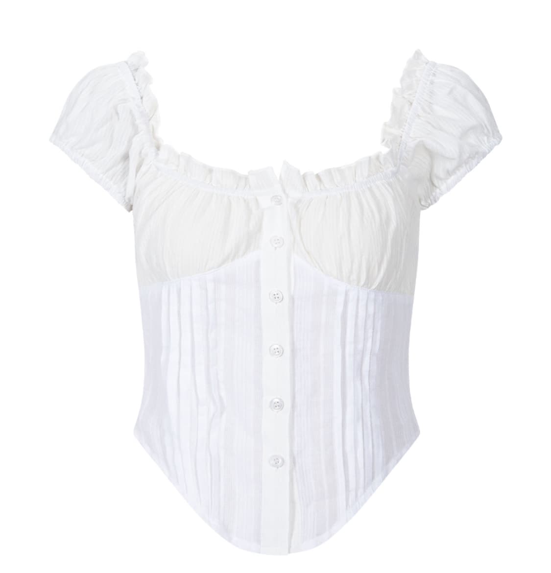 [s] 플노팔 신디탑 화이트 Cindy Shirt Top (White) 상품이미지2