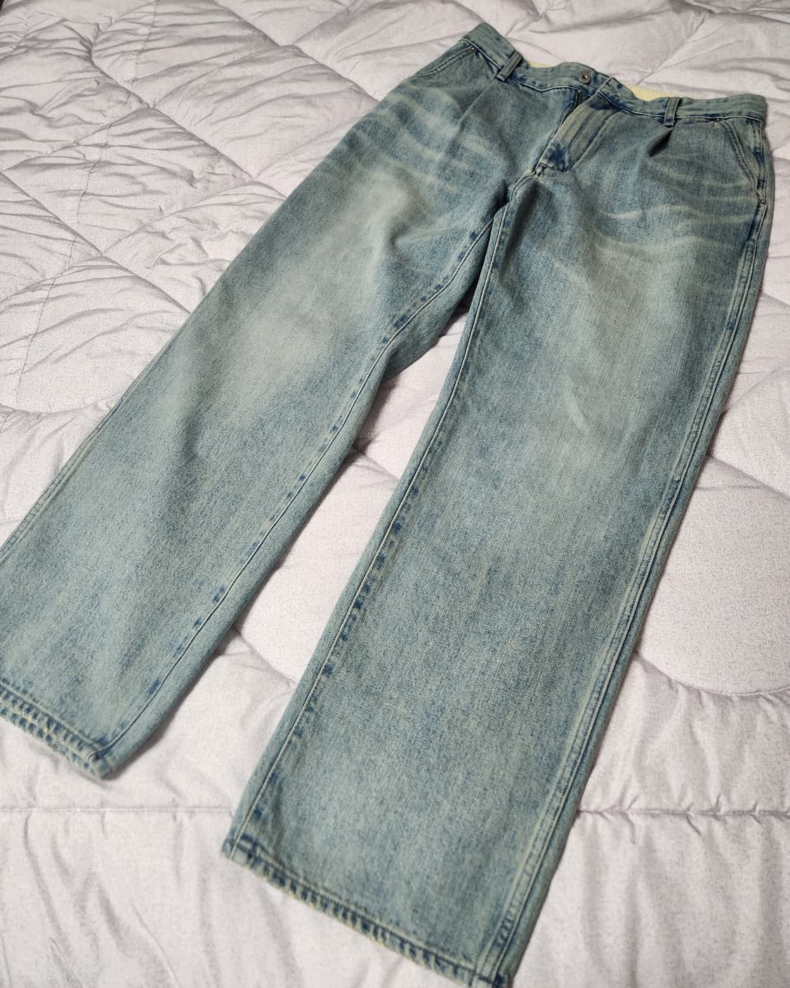 (2) 러프사이드 25SS 드레이프 블리치 데님 상품이미지1