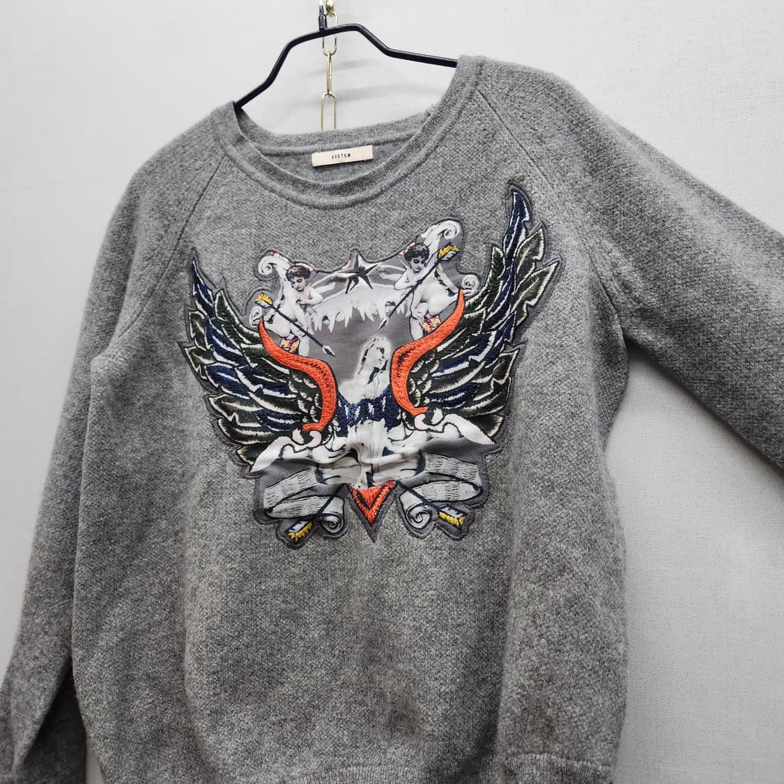 한섬 시스템 빈티지 자수 니트 M 상품이미지2