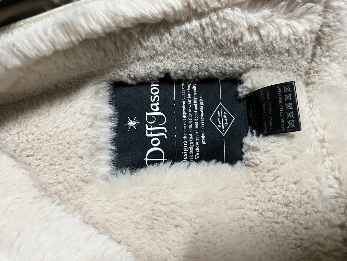 도프제이슨 무스탕 M 아이보리 상품이미지3