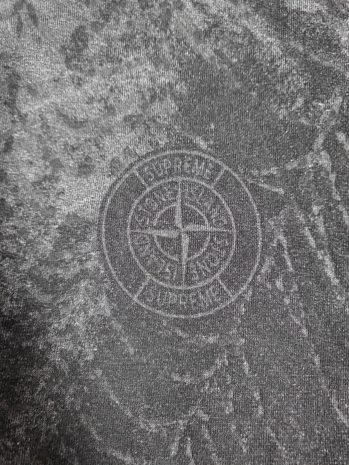 [2XL, XXL]슈프림 x 스톤 아일랜드 티셔츠 반팔 숏슬리브 탑 블랙 상품이미지3