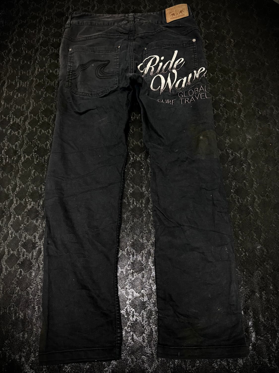 “Gotcha” Y2K Lettering Black Pants 상품이미지7
