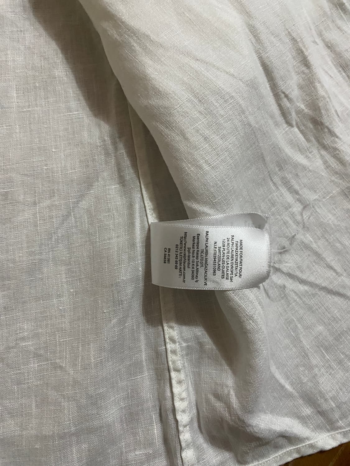 폴로 랄프로렌 린넨 화이트 셔츠 L (105) 상품이미지6