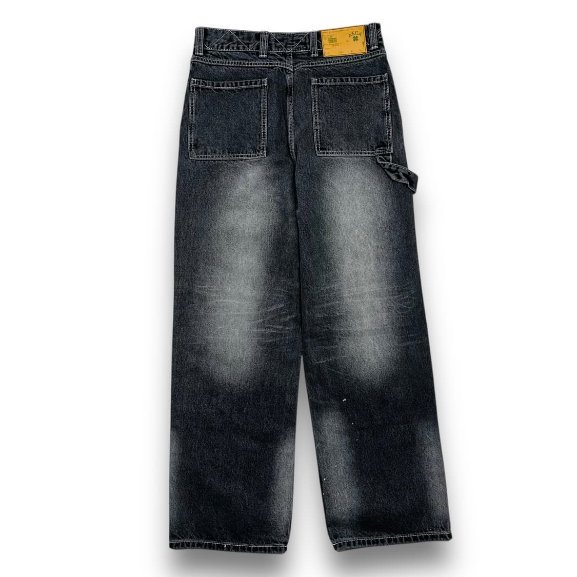 AECA 더블니 워시드 흑청 카펜터 데님팬츠 상품이미지6