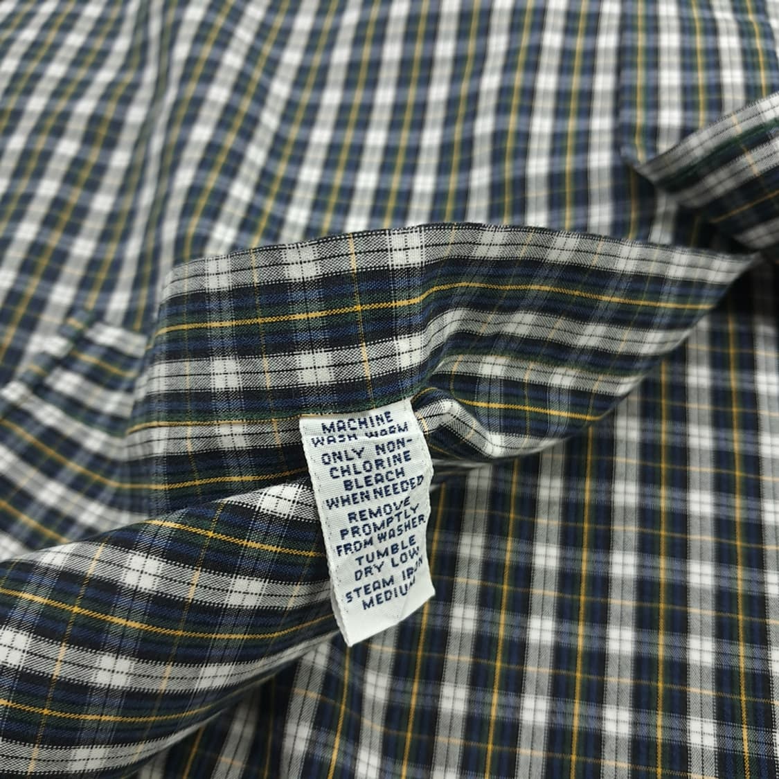 Co909 XL 폴로 랄프로렌 블랙워치 스몰타탄체크 긴팔 셔츠 남방 상품이미지6