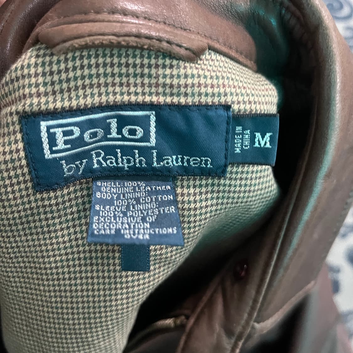 M 폴로 레더 블루종/W2688 상품이미지5