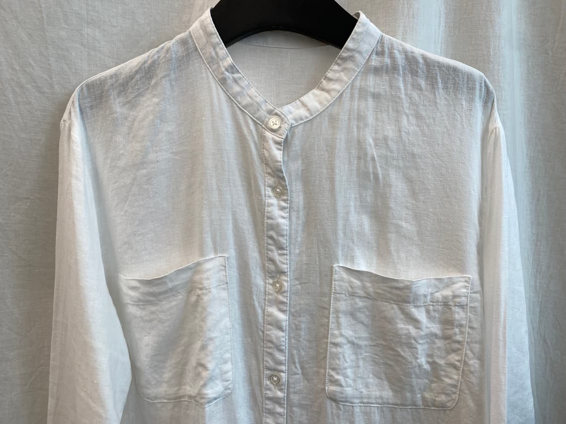 GU 린넨혼방 7부 셔츠(M) 상품이미지2