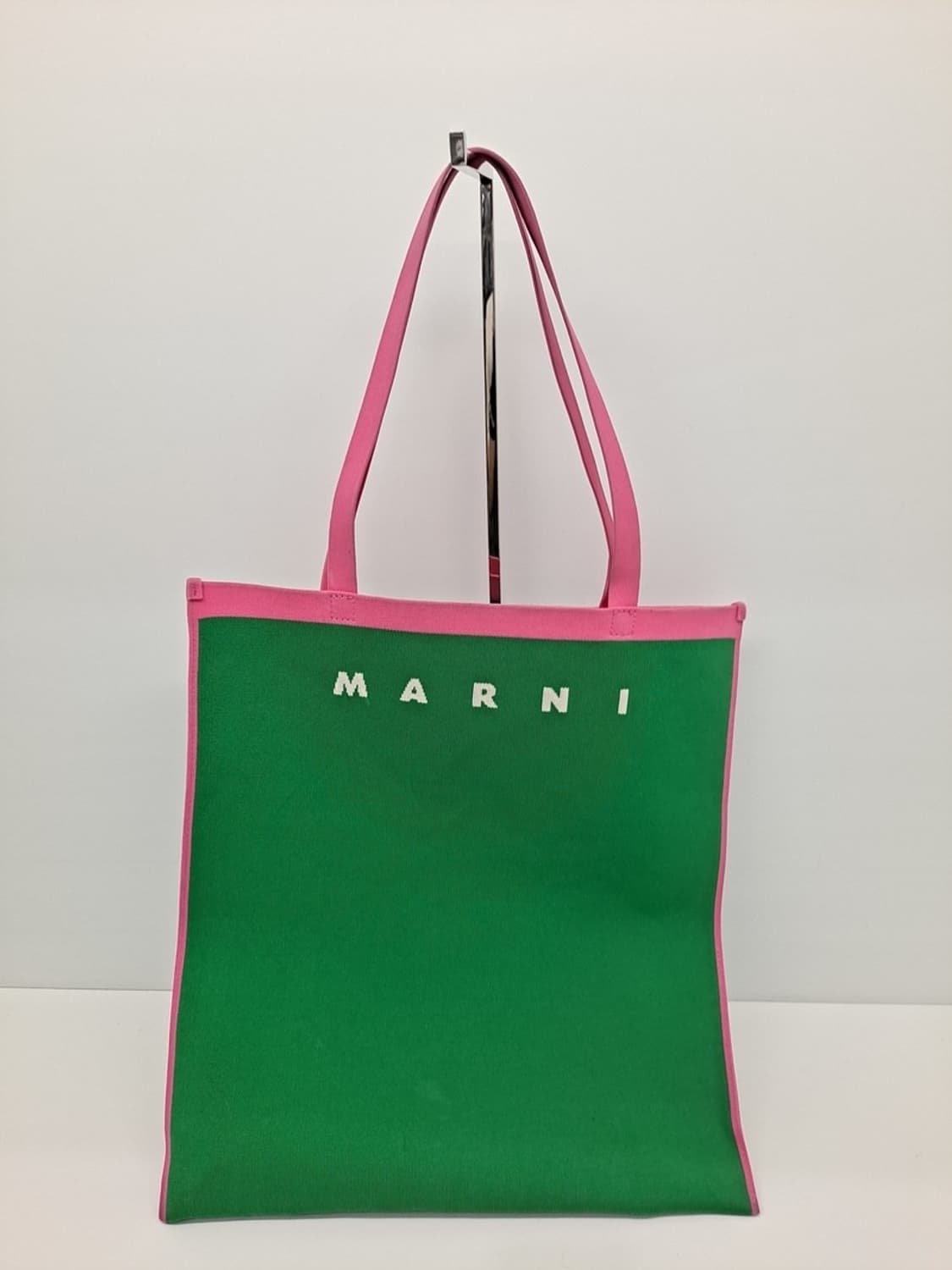 (중고) 마르니 그린 핑크 플랫 쇼핑 숄더백 상품이미지7