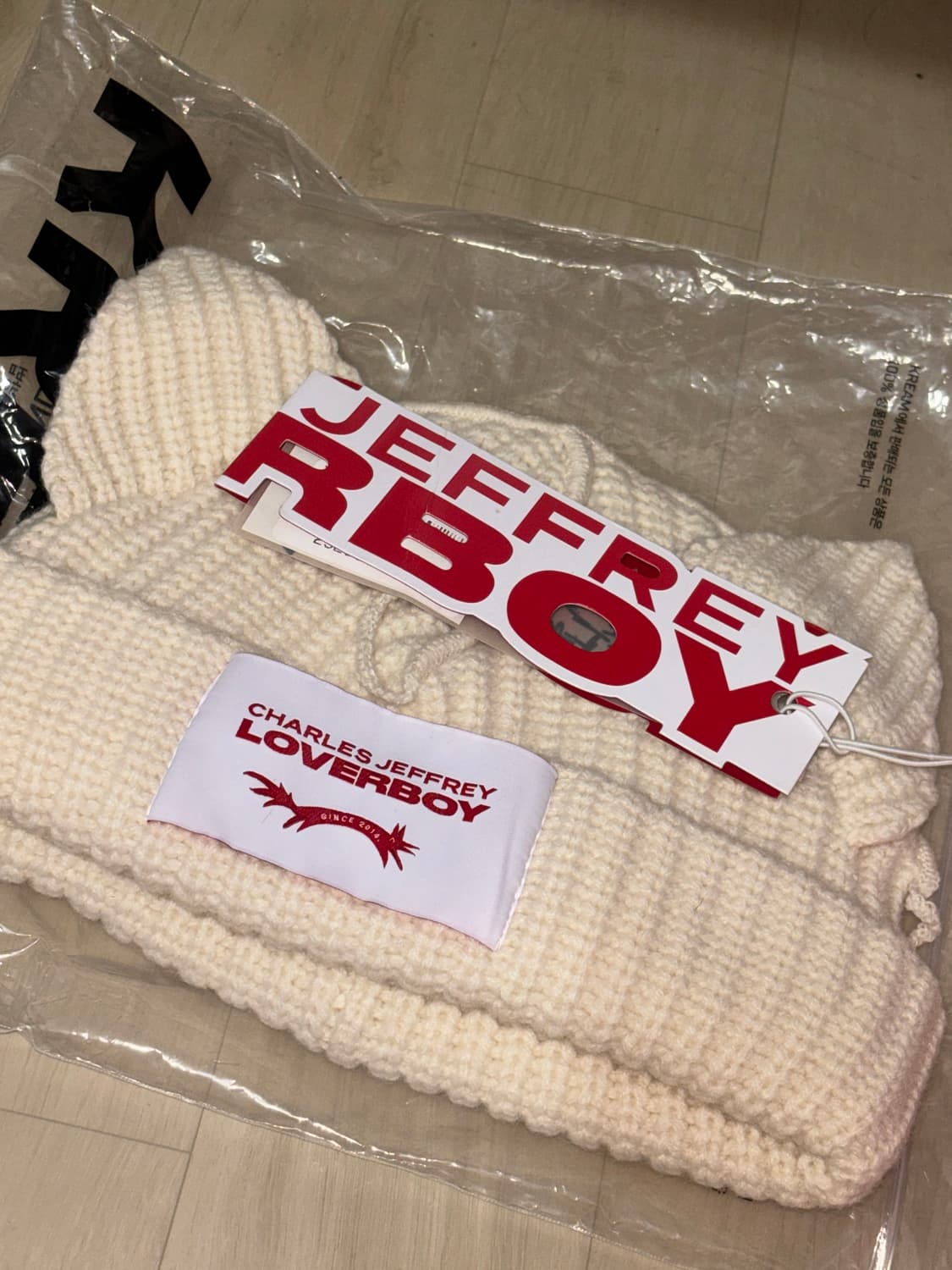 찰스 제프리 러버보이 청키 이어 비니 에크루 상품이미지3