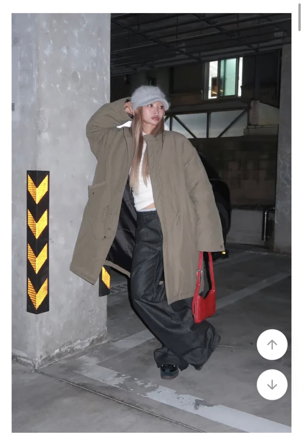 위위미유 롱 피쉬테일 패딩 black 상품이미지2