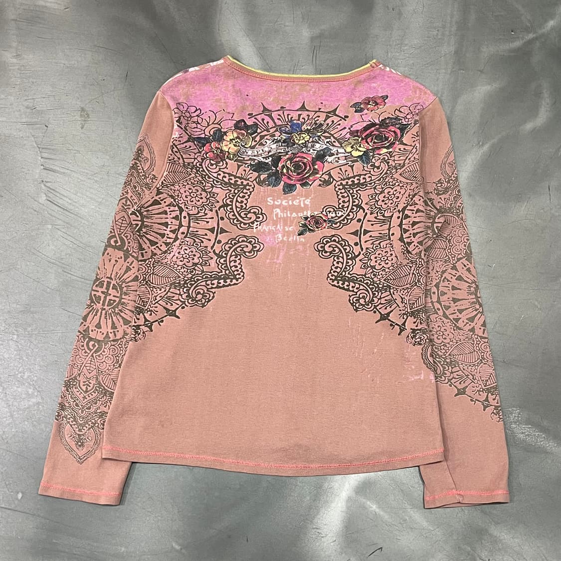  빈티지 큐빅 프린팅 롱슬리브 y16262 상품이미지2