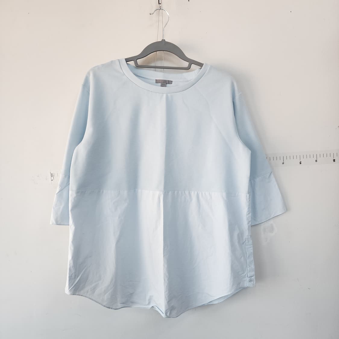 COS 코스 하늘색 반팔 블라우스 상품이미지1