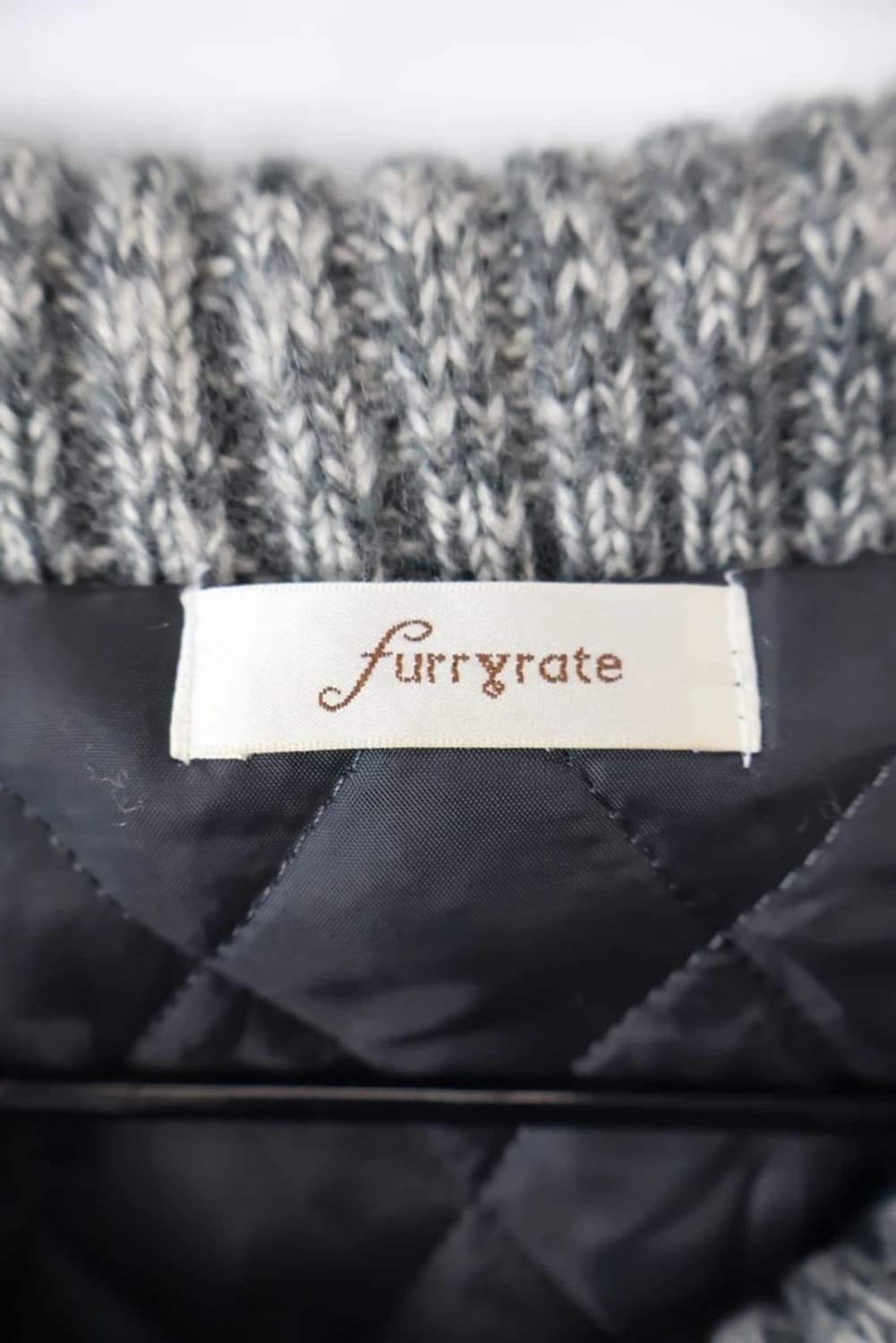 JPN Furry Rate Quilted Knit Cardigan 상품이미지6