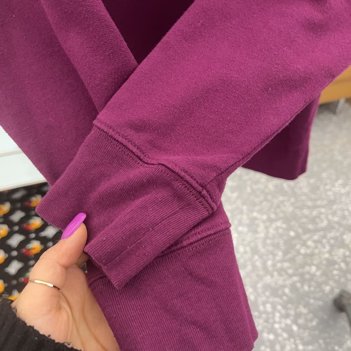 갭 GAP 레트로 Y2K 빅로고 버건디 기모 후드 집업 S C07300 상품이미지7