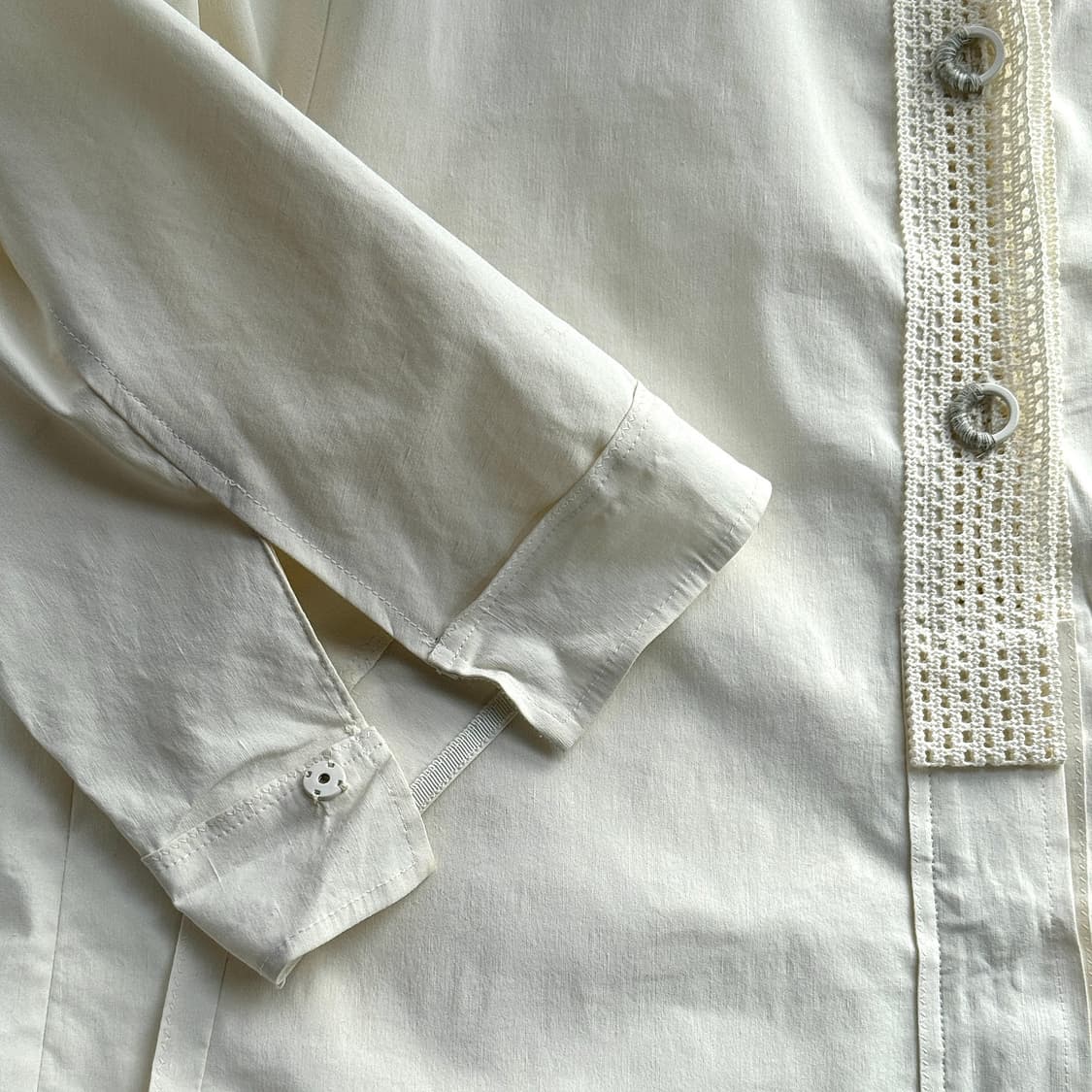 래트바이티 크로셰 칼라 셔츠 상품이미지4