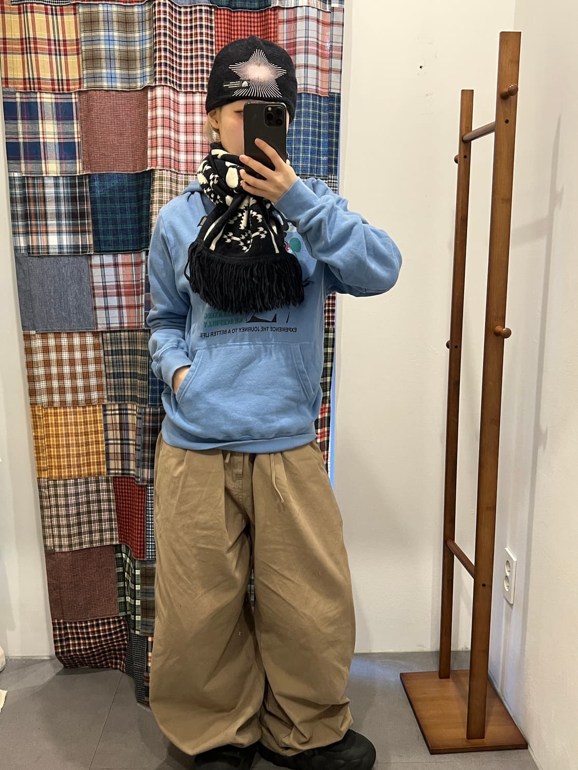 히스테릭글래머 히스걸 스카이블루 후드티 상품이미지4