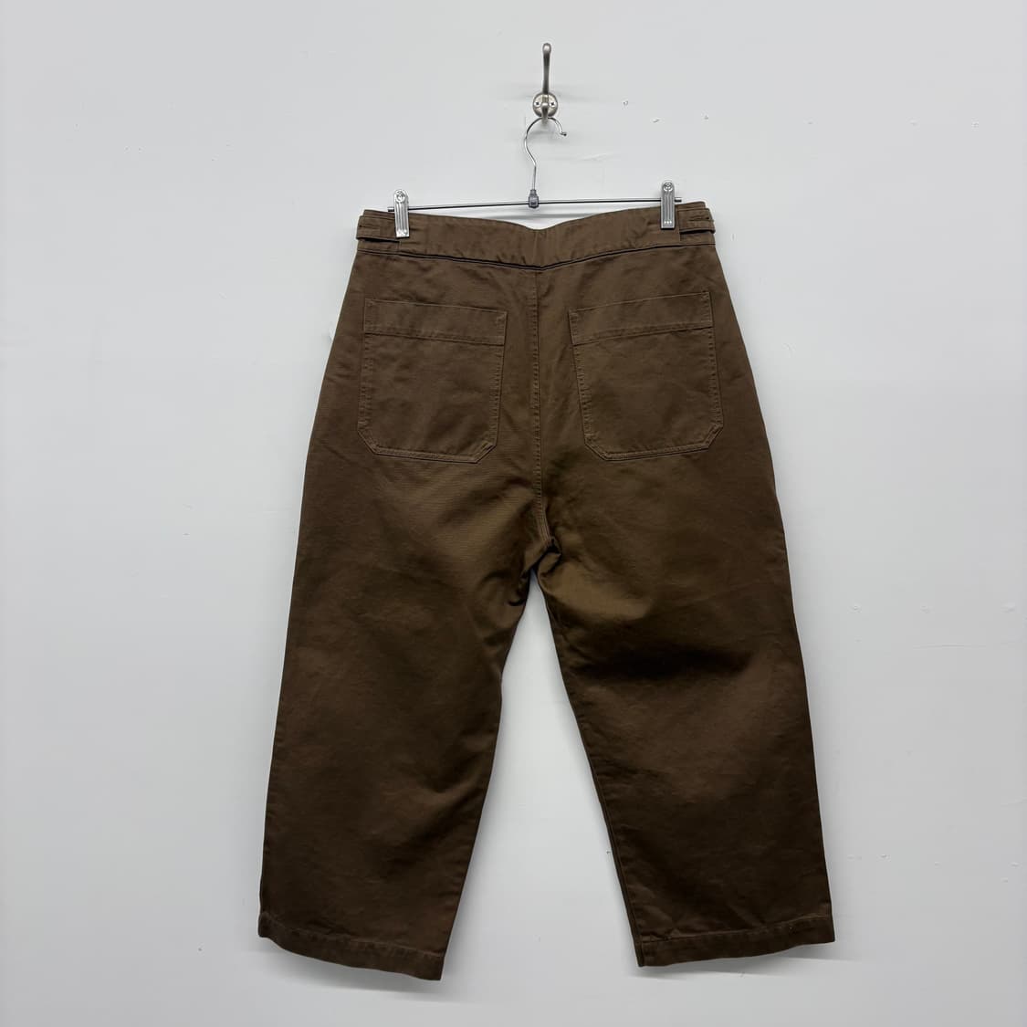 마가렛호웰 브라운 와이드 플리츠 팬츠 32 상품이미지4