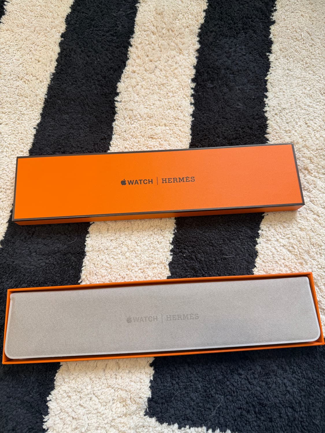 (미사용) 애플워치 에르메스 에뚜쁘 스위프트 가죽 스트랩 45mm  상품이미지2