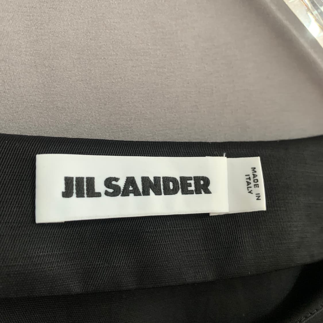 38 JILSANDER 질샌더 린넨 혼방 오버핏 반팔 블랙 블라우스 셔츠 상품이미지5