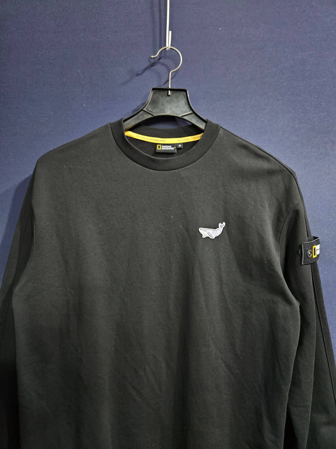 내셔널지오그래픽 블랙 남성 세미오버핏 95 맨투맨  상품이미지7