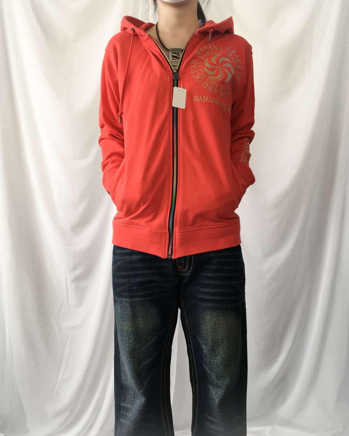 Lettering point hood zip up 상품이미지6