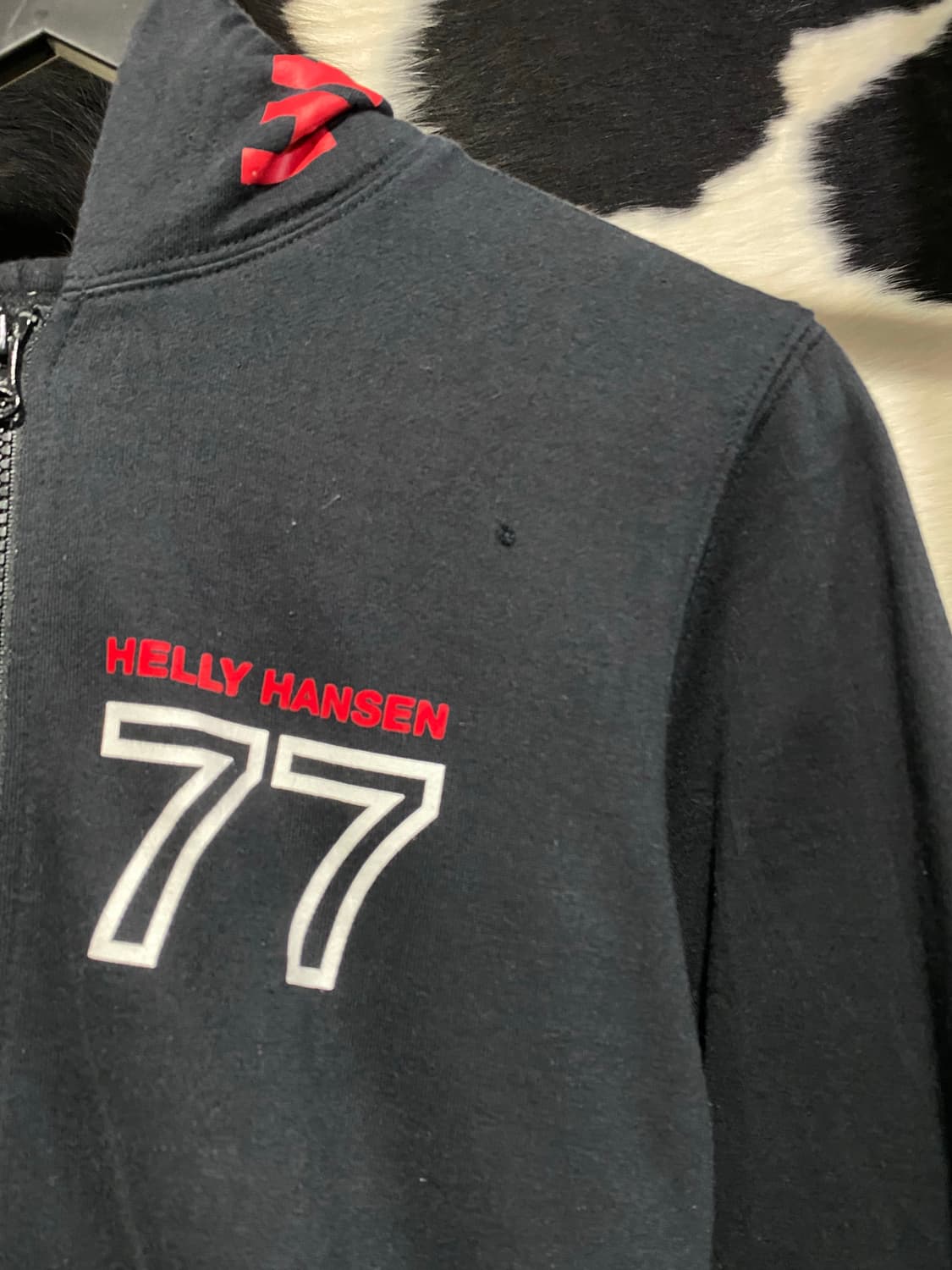 Helly Hansen  y2k 로고 프린팅 후드집업 상품이미지4