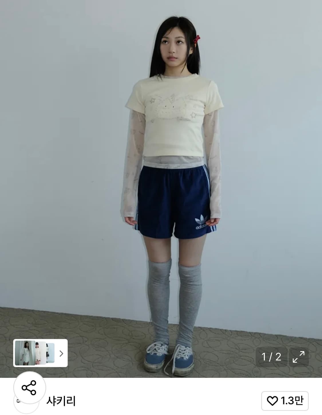 (새상품) 샤키리 Birthday kiri top 상품이미지3