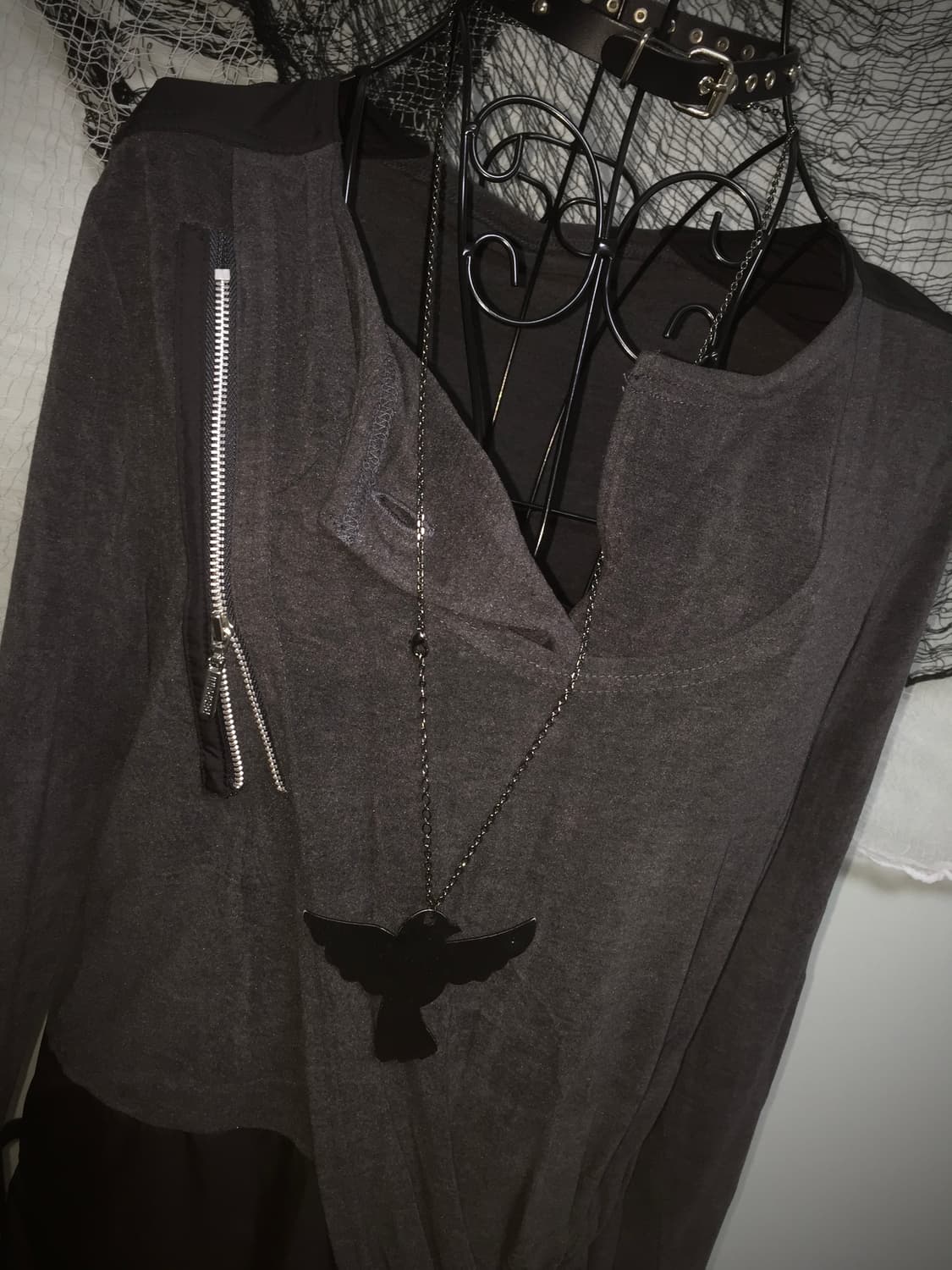 horror game girl zipper detail dress 상품이미지9