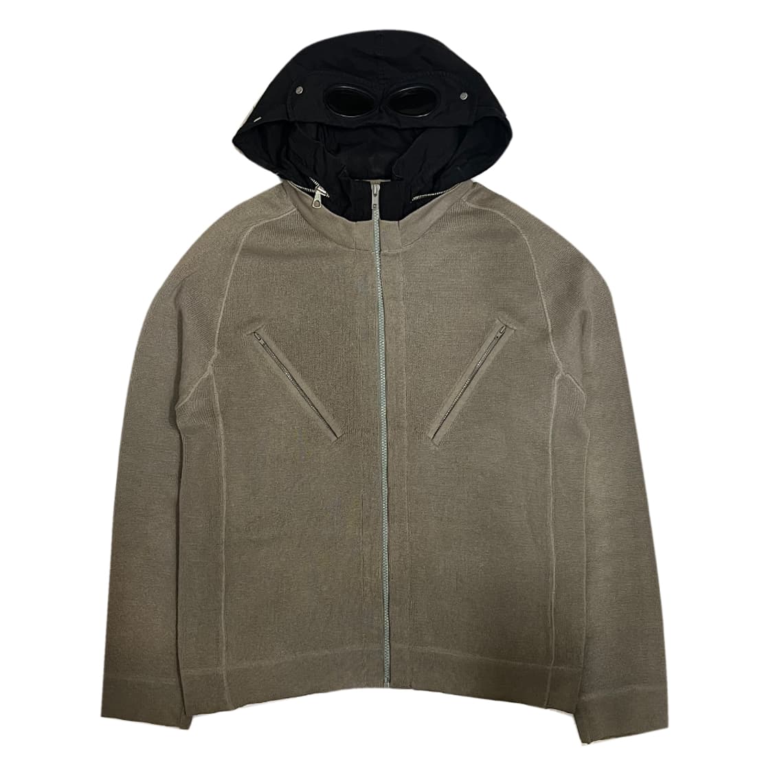 CP컴퍼니 고글 후드 니트 집업 자켓 100 상품이미지1