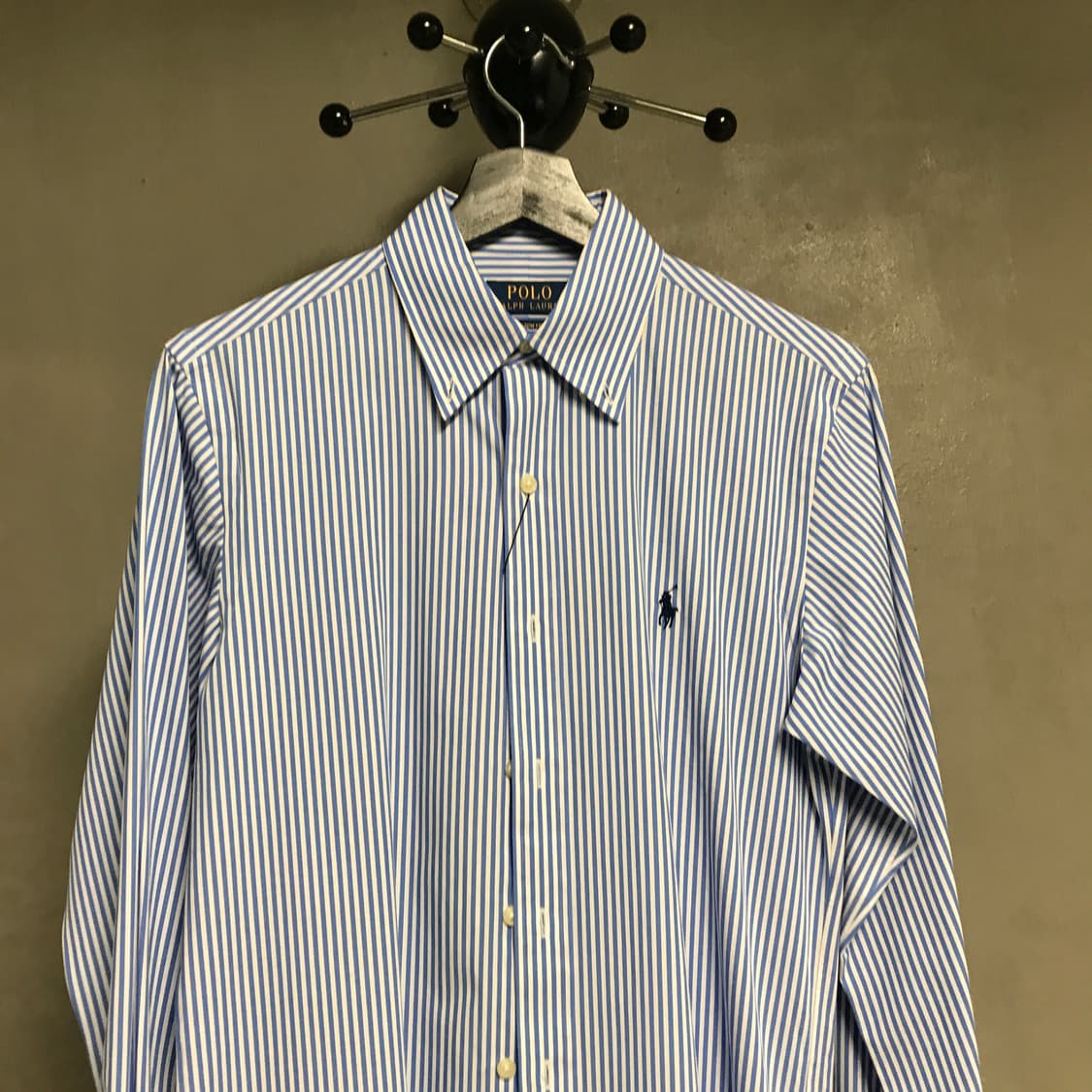 폴로 랄프로렌 스트라이프 셔츠 블루 XS 상품이미지2