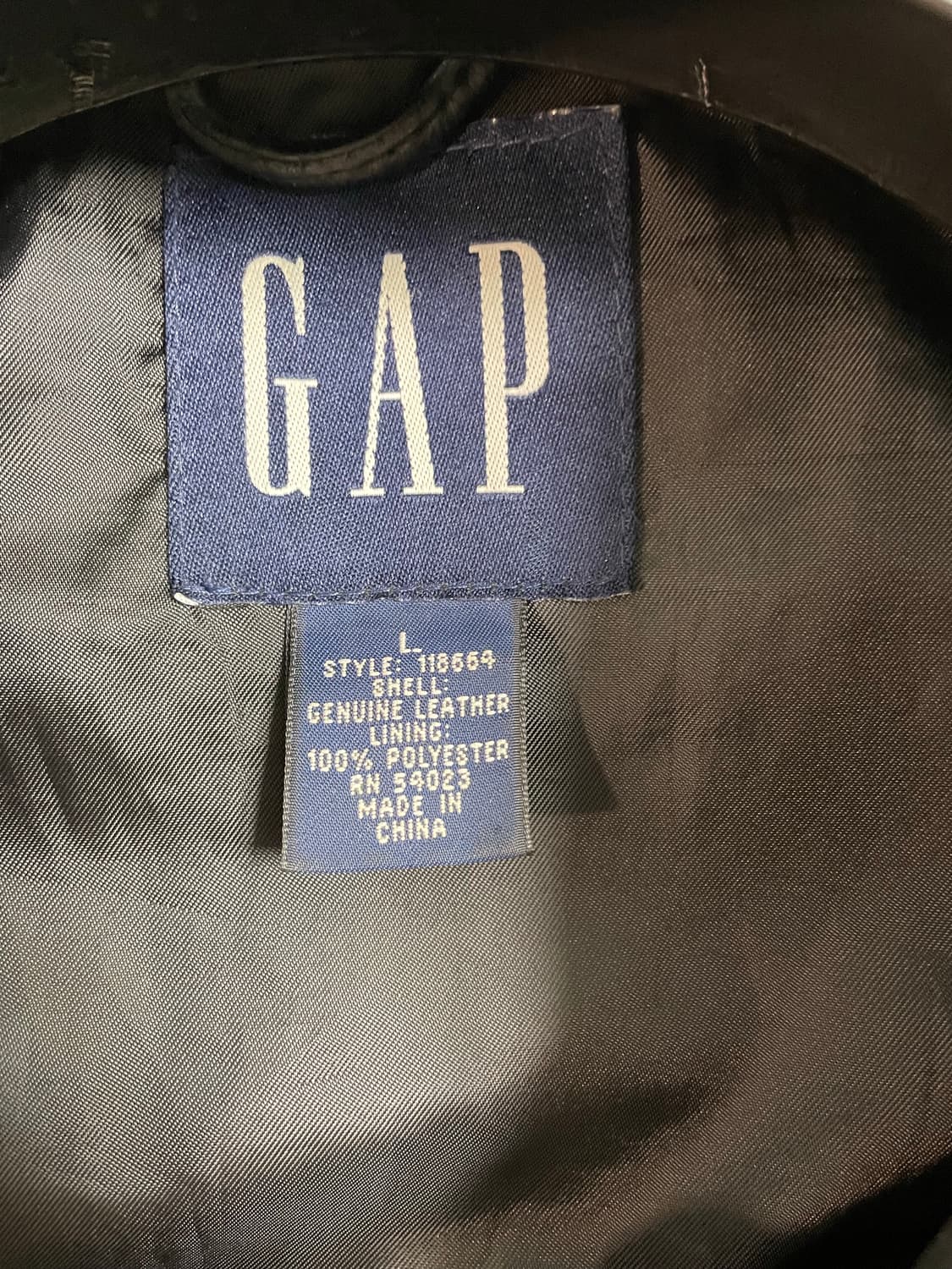 [L] 올드갭 레더 풀집업 상품이미지2