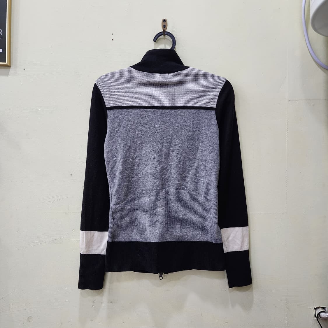 [85] Titleist 니트 집업 가디건 (블랙/그레이) 상품이미지3