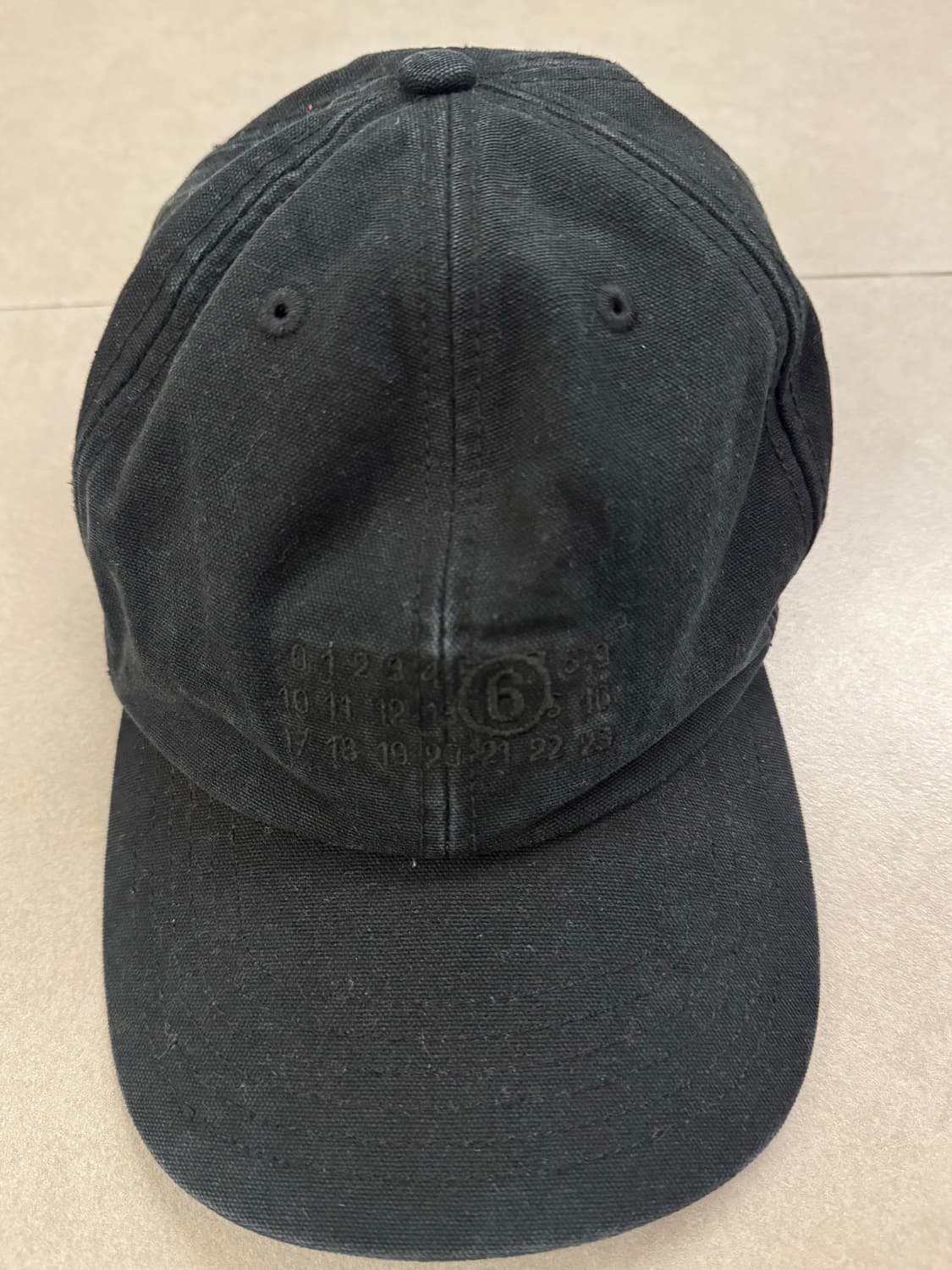 MM6 메종마르지엘라 넘버링 워시드 캔버스 모자 사이즈L 상품이미지1