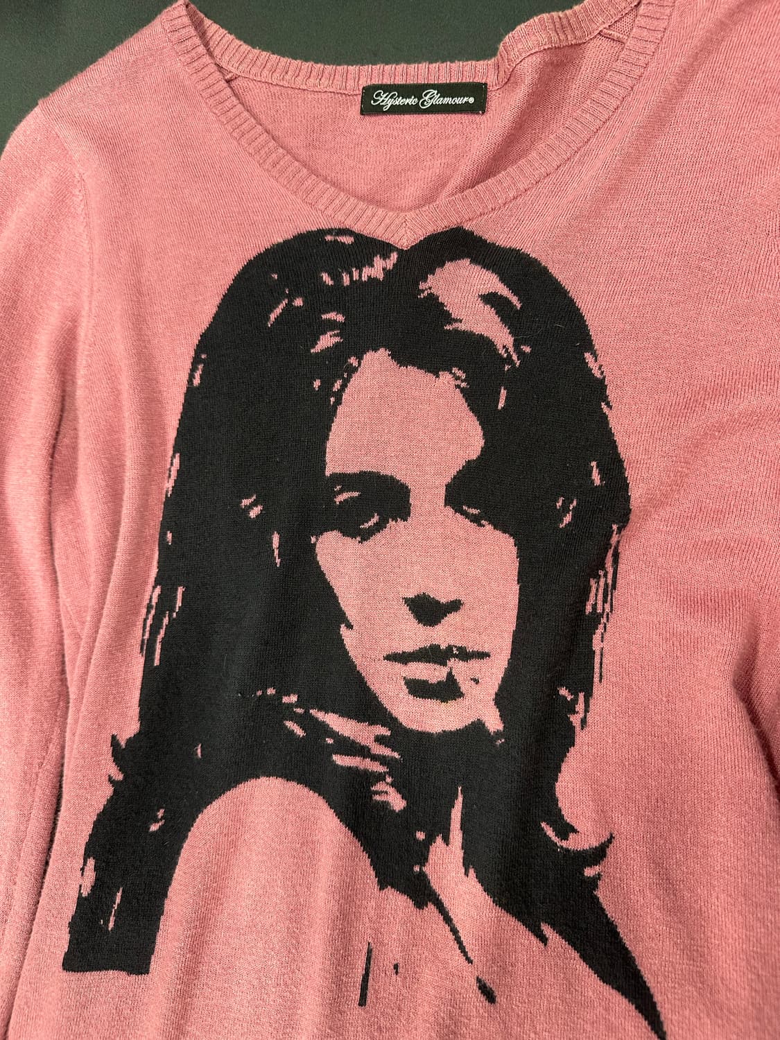 히스테릭 글래머 V넥 히스걸 니트 긴팔 슬리브 상품이미지5