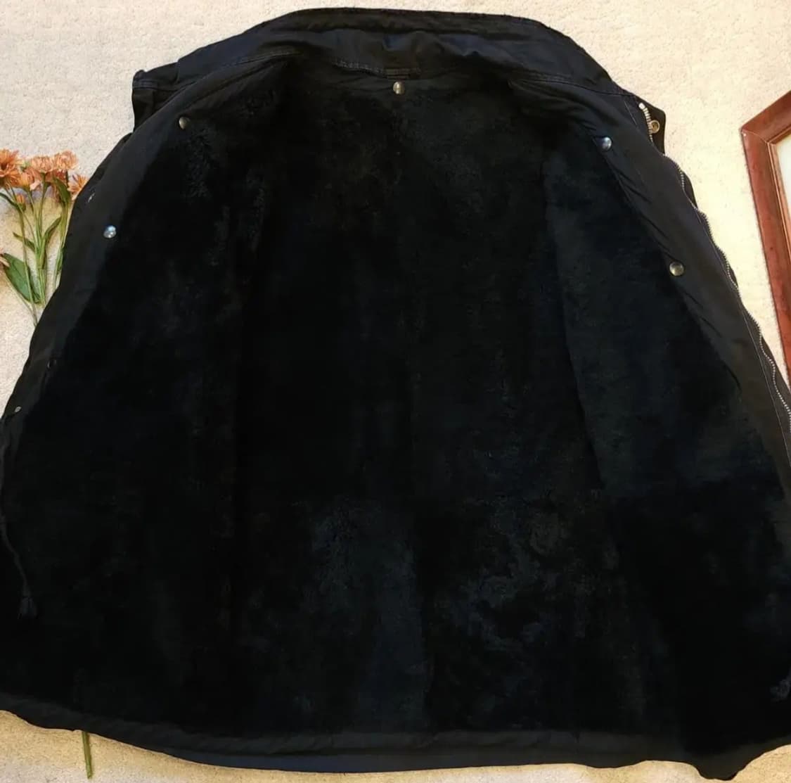 발망 무스탕 밀리터리 필드자켓 블랙 발망 데카르넹 52 상품이미지4