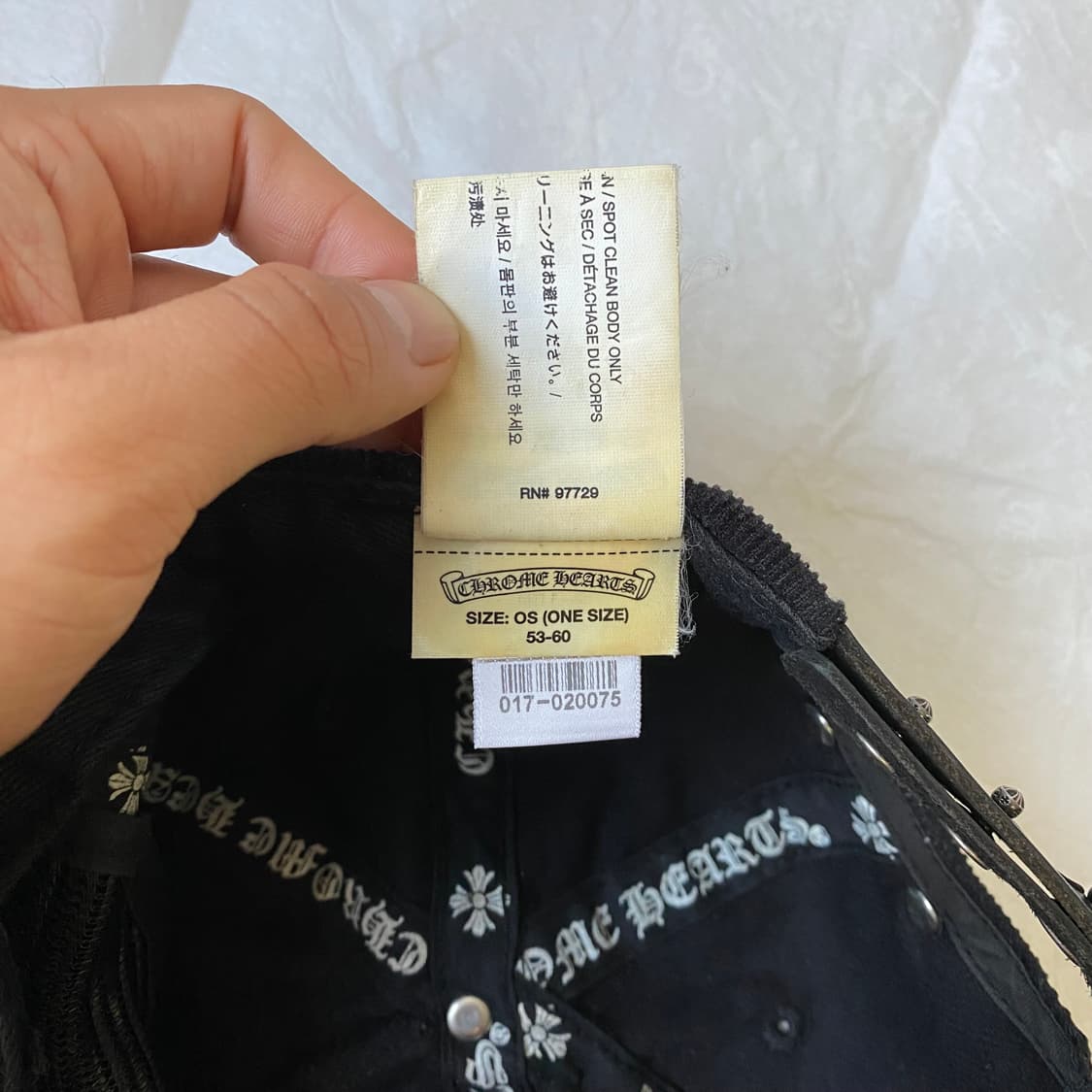 [Free] 크롬하츠 대거 코듀로이 캡 블랙 핑크 상품이미지8