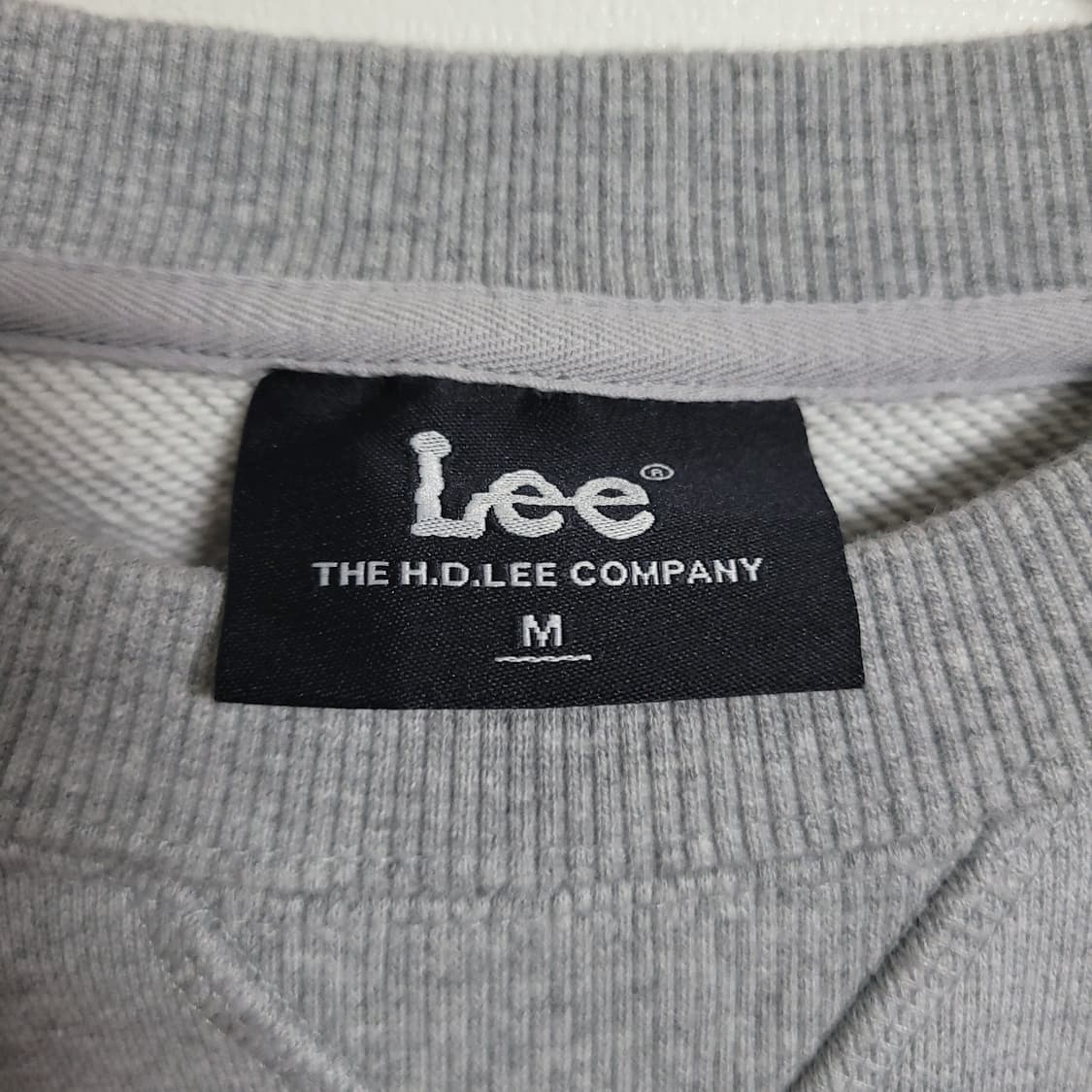 (M) Lee 리 OVERALLS 맨투맨 그레이 상품이미지3