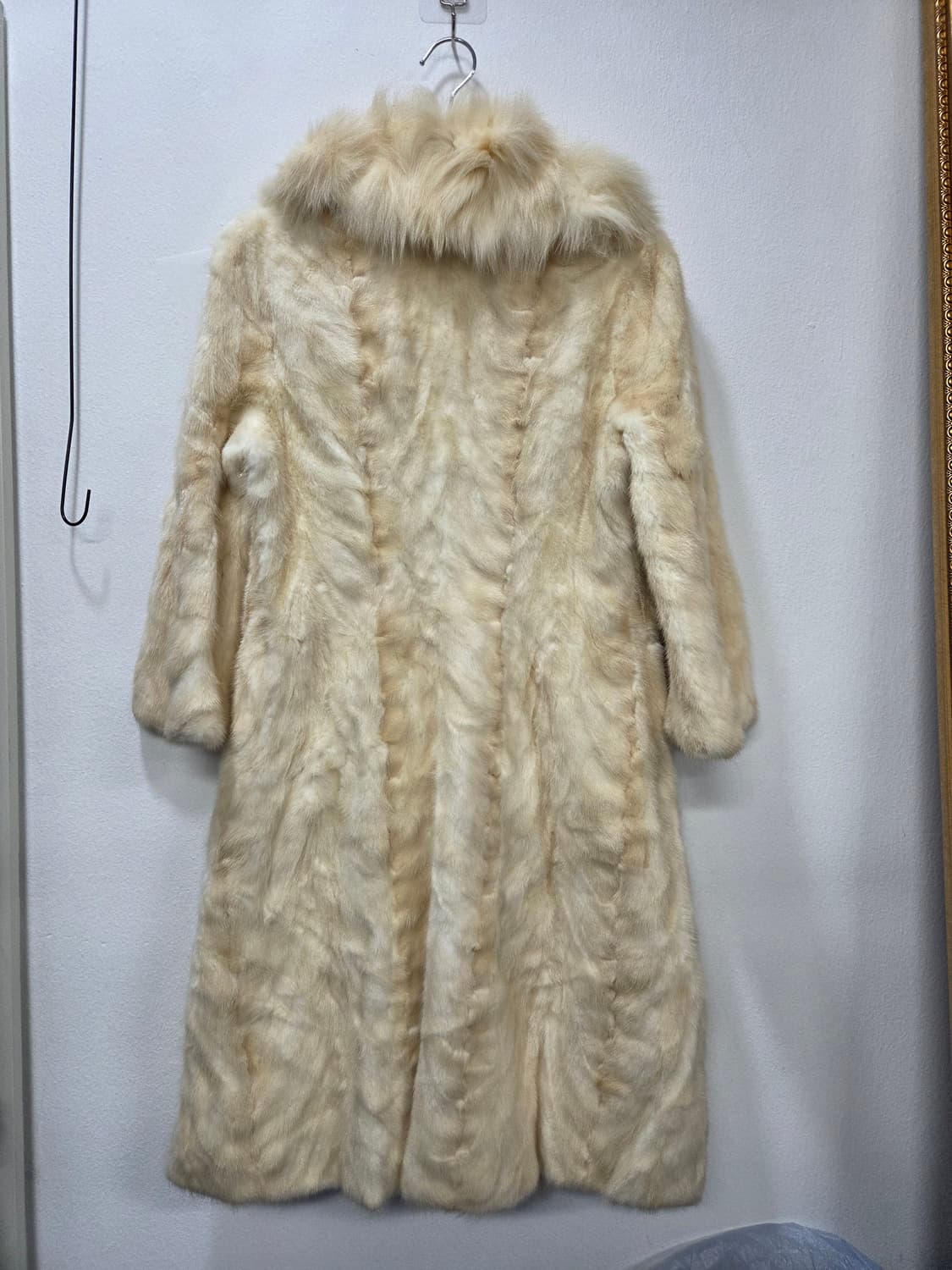 YK038 천연밍크 롱코트 폭스퍼카라 Y2K 상품이미지7