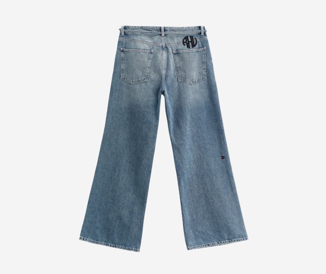 (M) 자라 루이지 rhuigi  플레어 팬츠 데님 진 미디움 블루 상품이미지2
