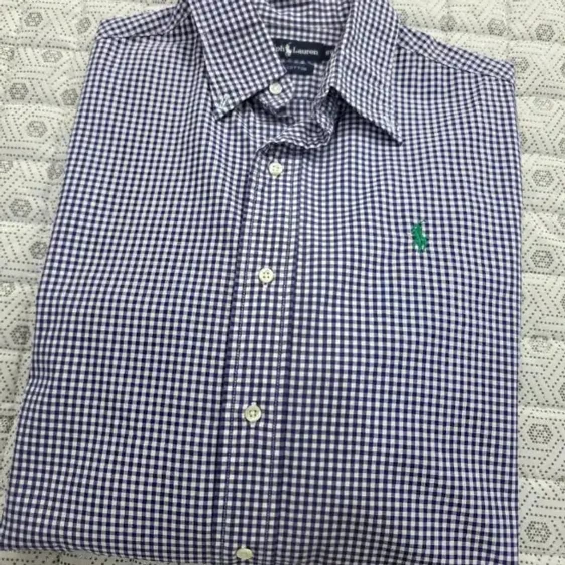 폴로 랄프로렌 체크 셔츠 블루 95 상품이미지4