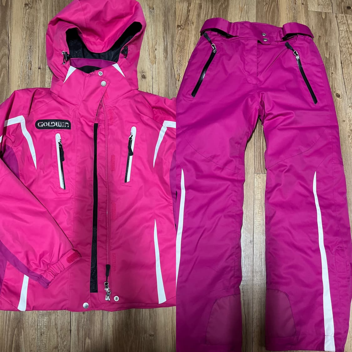 골드윈 스키복 스키 보드 상의 하의 자켓 바지 세트 여성용 M 사이즈 보 상품이미지1