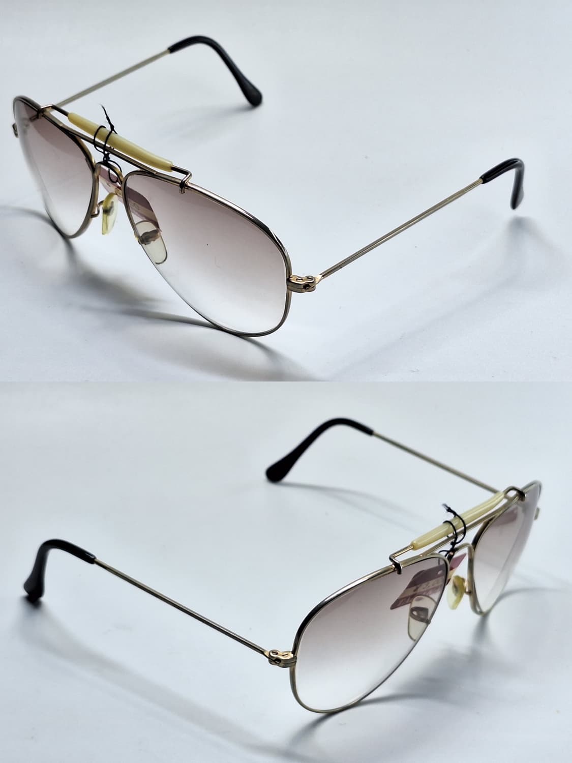 80s 일본제 빈티지 데드스톡 미사용/N-106 선글라스 투브릿지 파일럿 상품이미지5