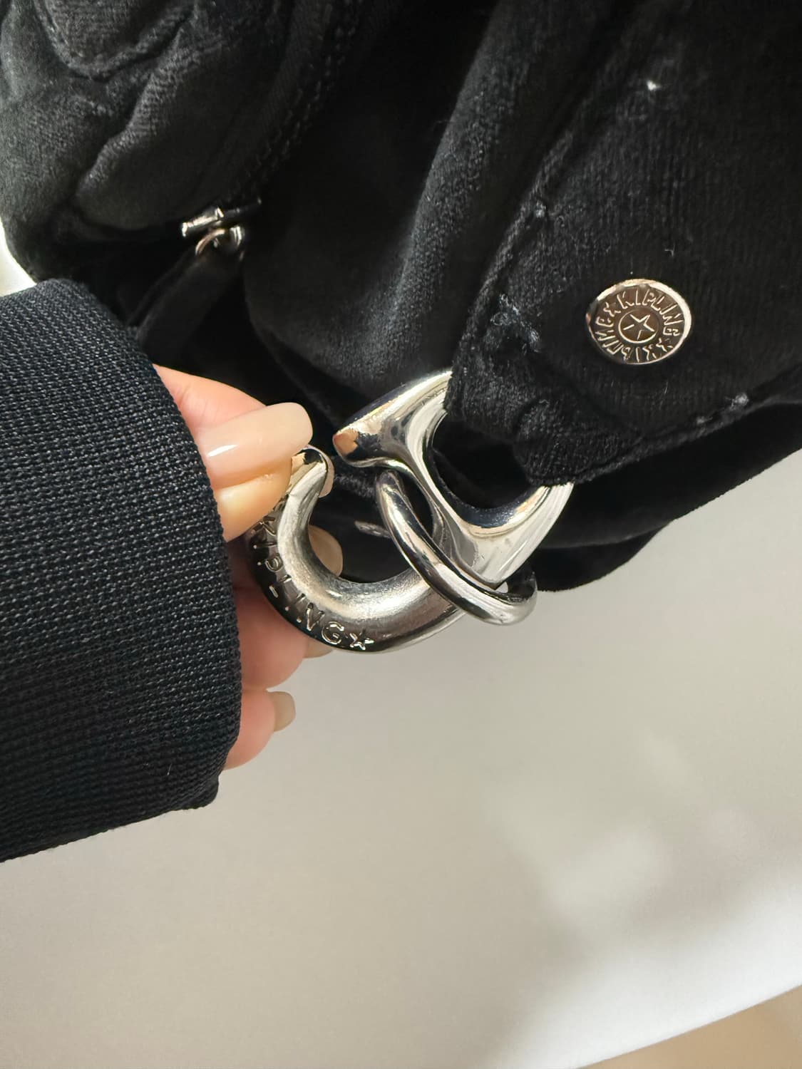 키플링 벨벳 숄더백 +날개키링 위시코어 빈티지 상품이미지4