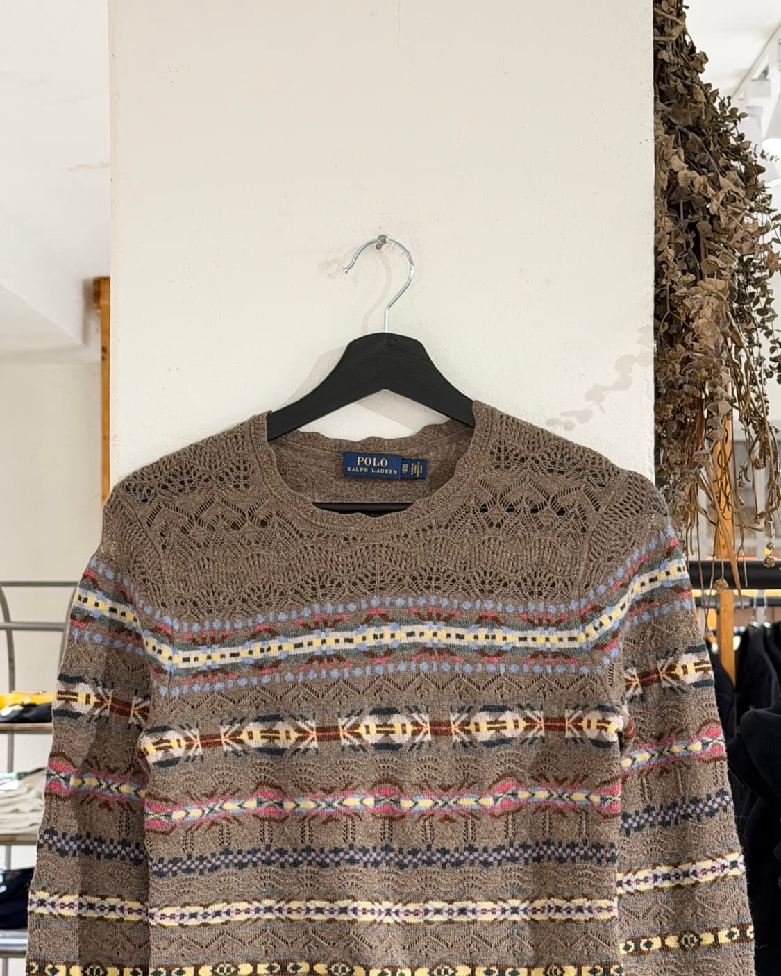 폴로 랄프로렌 브라운 페어 아일 크루넥 스웨터 상품이미지5