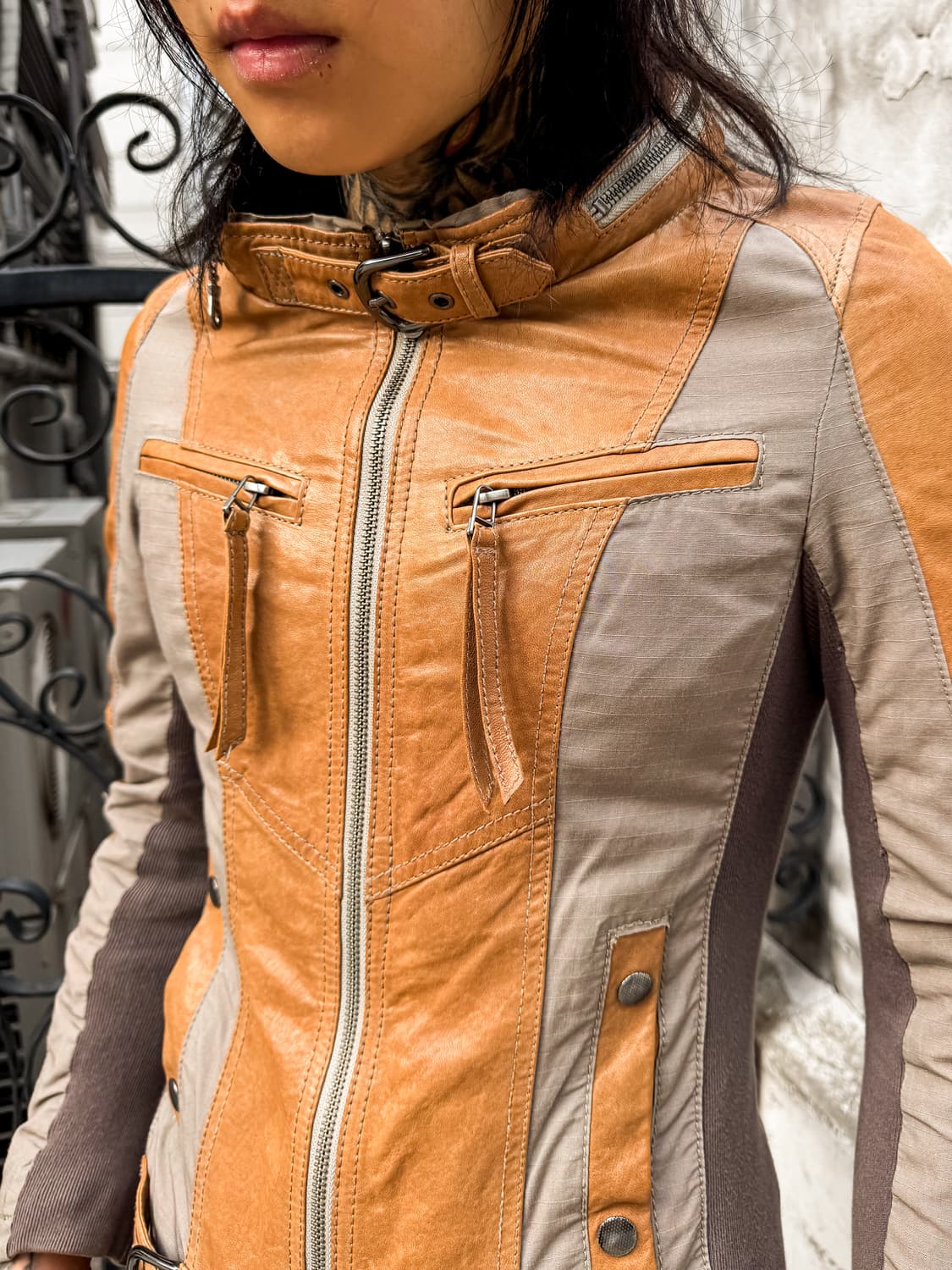 5351 POUR LES FEMMES – Hood Leather JK 상품이미지9